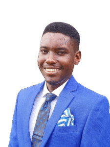 Science Content Writer Curtis Haavi, molecular biologist and SEO content writer, professional headshot in blue suit